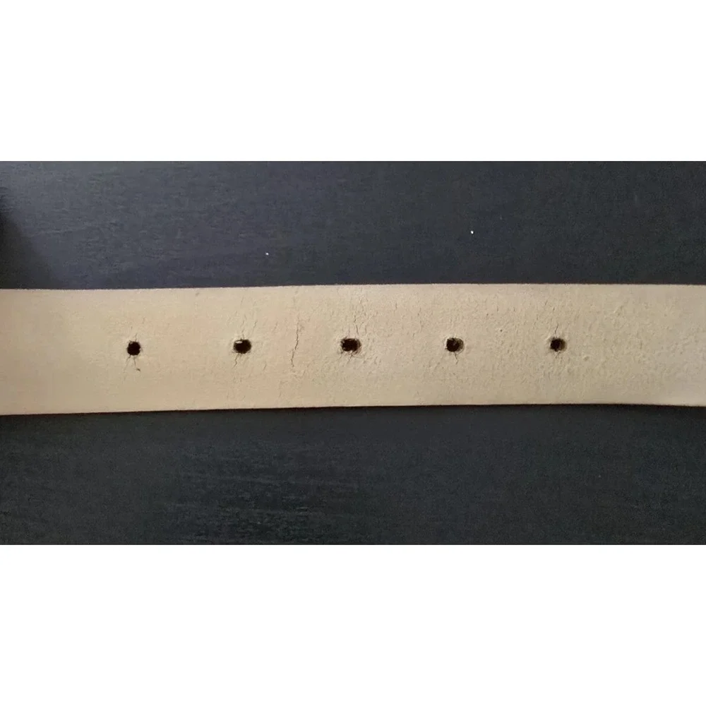 ABACO Paris‎ Cuir Veritable Croc Belt Brown Size 32-80